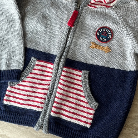 18M Souris Mini zip front sweater - Picture 2 of 6